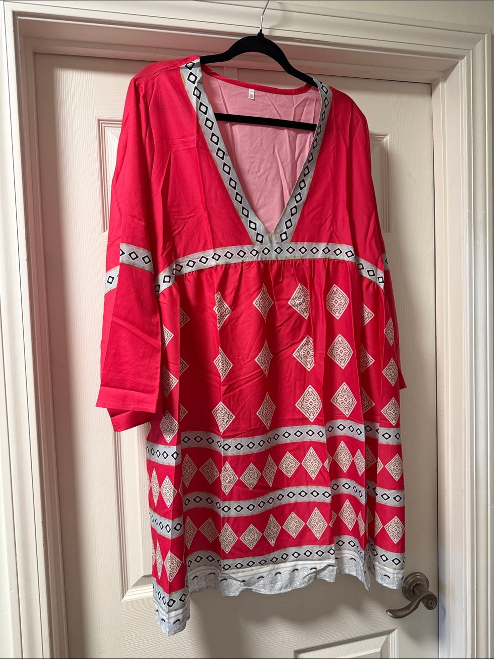 Source Unknown Pink Patterned Women’s Swim Coverup